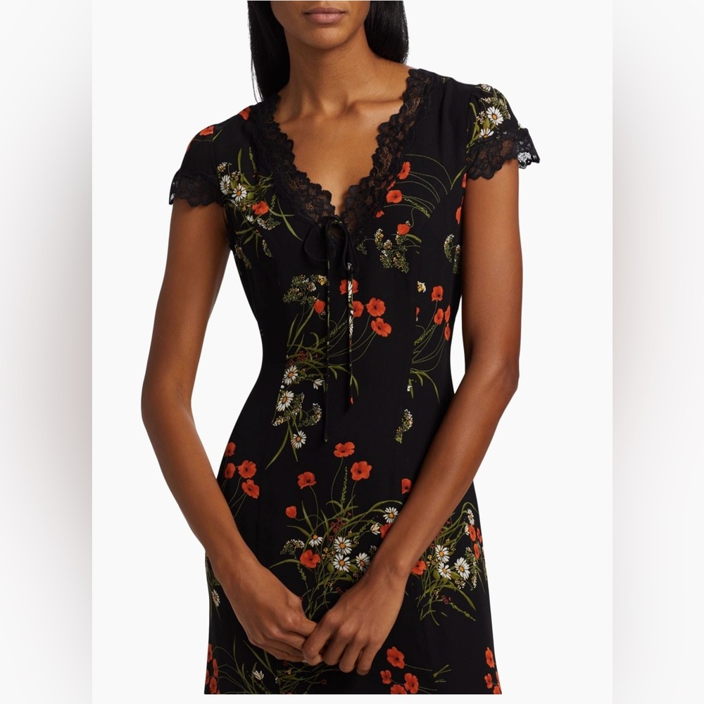 Reformation Tiffie Dress In Floral, brand new without tags, never worn, no flaws - Picture 6 of 16